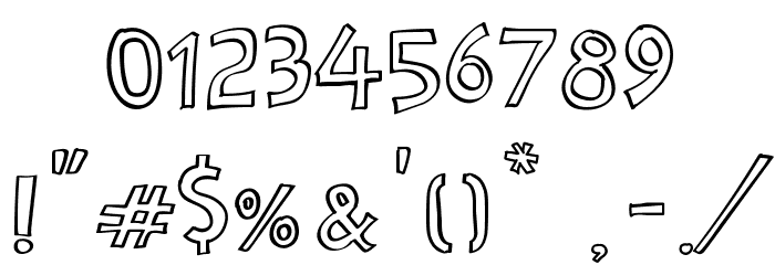 Cartoon 2 Package Font OTHER CHARS