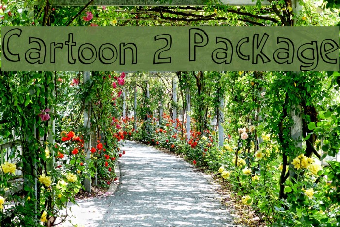 Cartoon 2 Package Font examples
