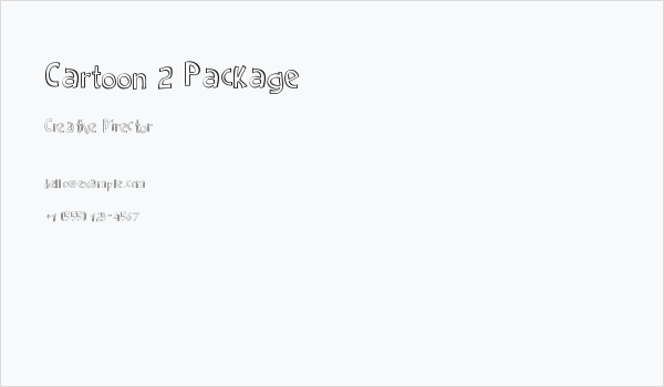 Cartoon 2 Package Business Card