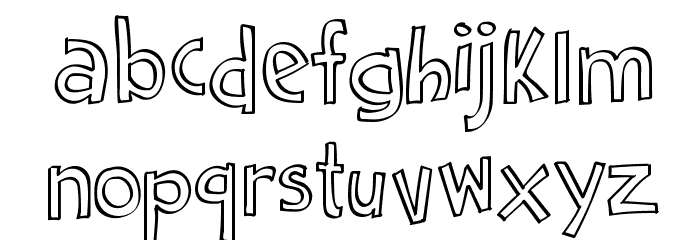 Cartoon 2 Package Font LOWERCASE
