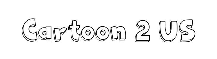 Cartoon 2 US  لخطوط تنزيل