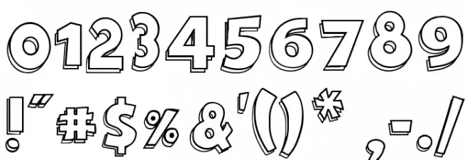 Cartoon 2 US Font OTHER CHARS