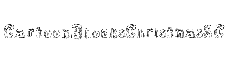 Cartoon Blocks Christmas SC  لخطوط تنزيل
