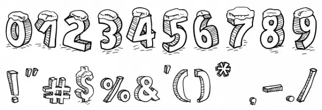 Cartoon Blocks Christmas SC Font OTHER CHARS