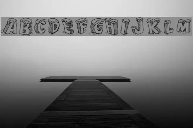 Cartoon Blocks Christmas SC Font examples