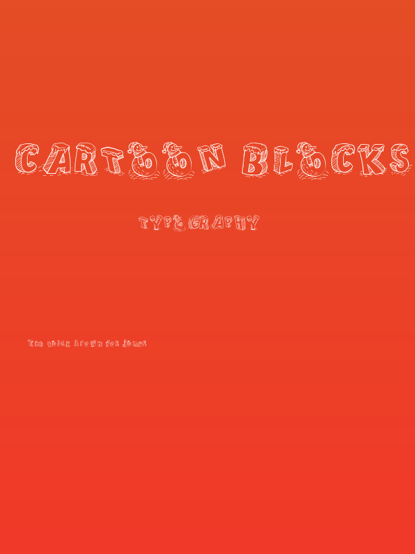 Cartoon Blocks Christmas SC Poster