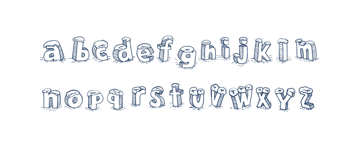 Cartoon Blocks Christmas SC Lowercase