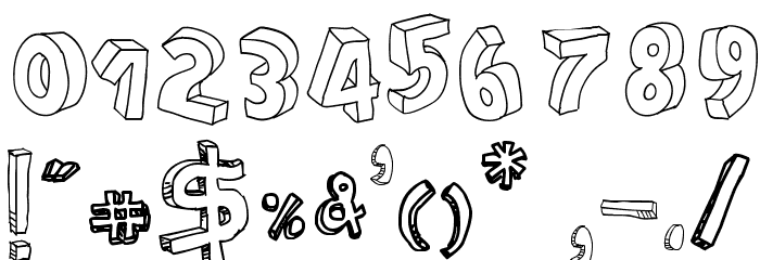 Cartoon Blocks Font OTHER CHARS