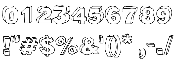 Cartoon Blocks Font OTHER CHARS