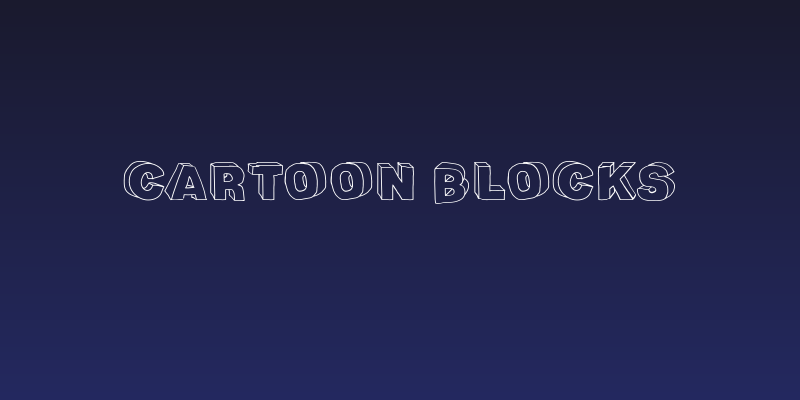 Cartoon Blocks Social Header
