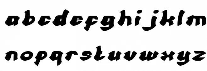 Cartoon Bold Italic Caratteri MINUSCOLO