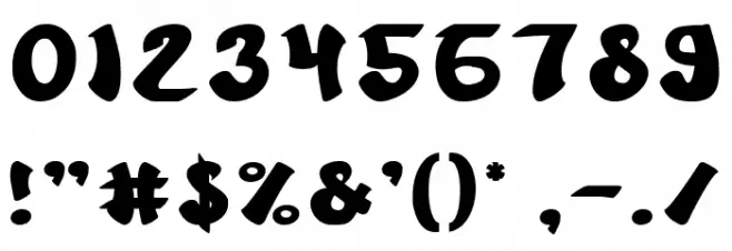 Cartoon Bold Font OTHER CHARS