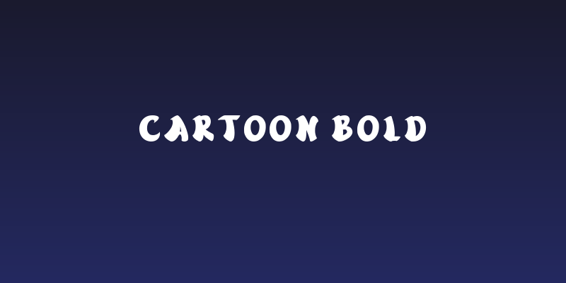 Cartoon Bold Social Header