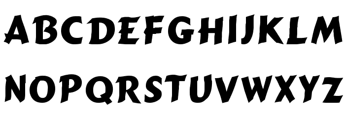 Cartoon Bold Font LOWERCASE