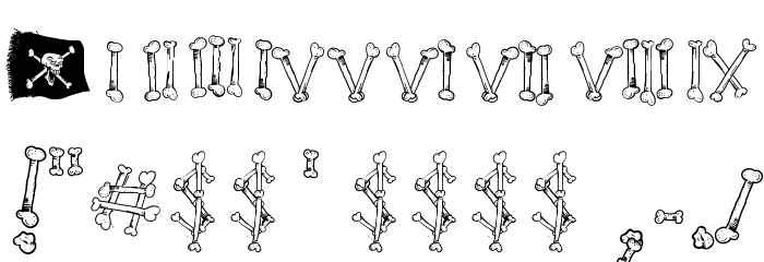 Cartoon Bones Fuentes OTROS CHARS