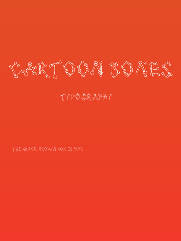 Cartoon Bones Poster