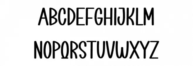 Cartoon Box Schriftart Groß