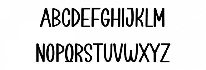 Cartoon Box Font LOWERCASE