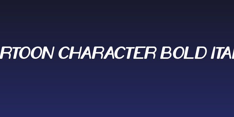 Cartoon Character Bold Italic Social Header