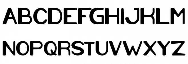 Cartoon Character Bold フォント 大文字
