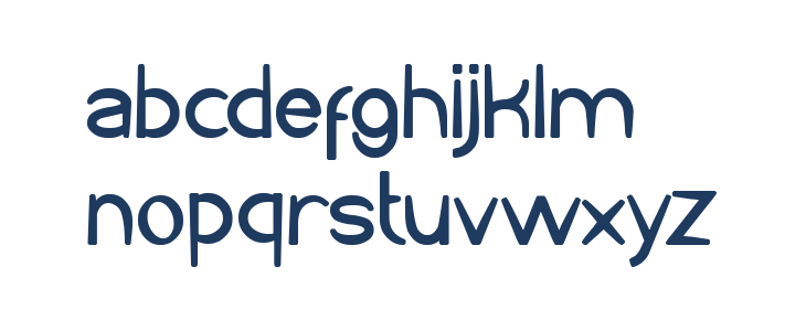 Cartoon Character Bold Lowercase