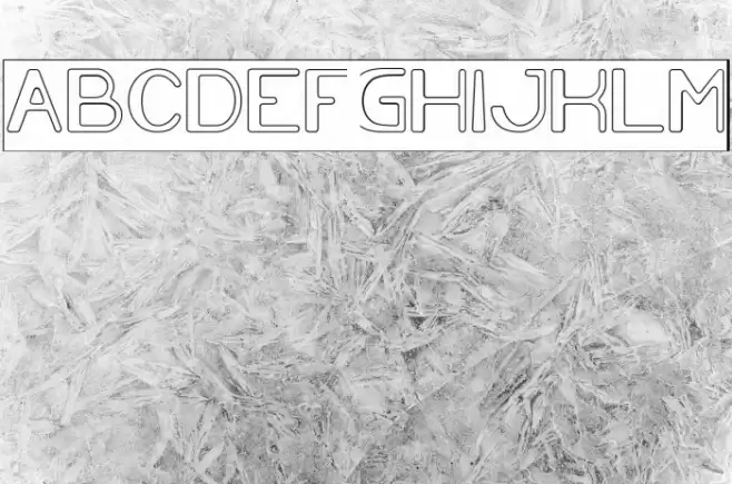 Cartoon Character-Hollow-Invers Font examples