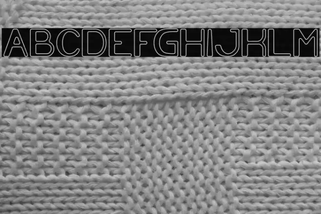 Cartoon Character-Hollow Font examples