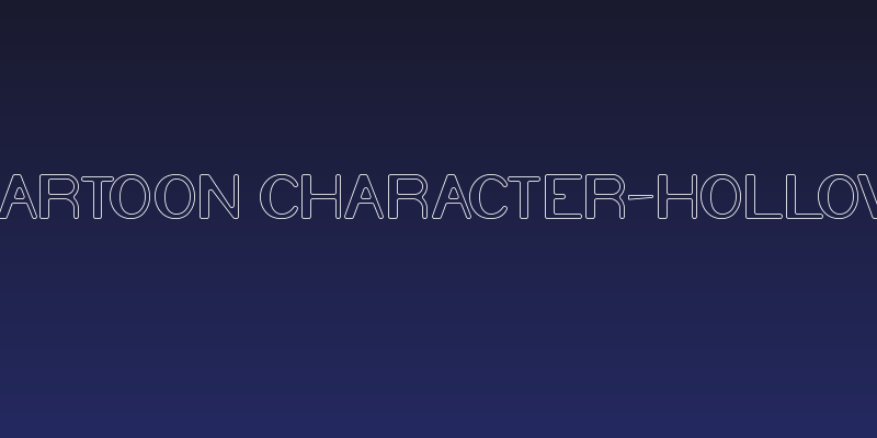 Cartoon Character-Hollow Social Header