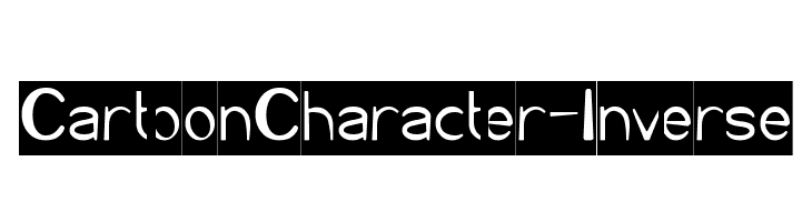 Cartoon Character-Inverse  font caratteri gratis