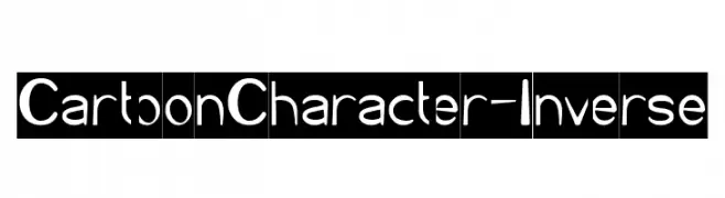 Cartoon Character-Inverse  Descarca Fonturi Gratis