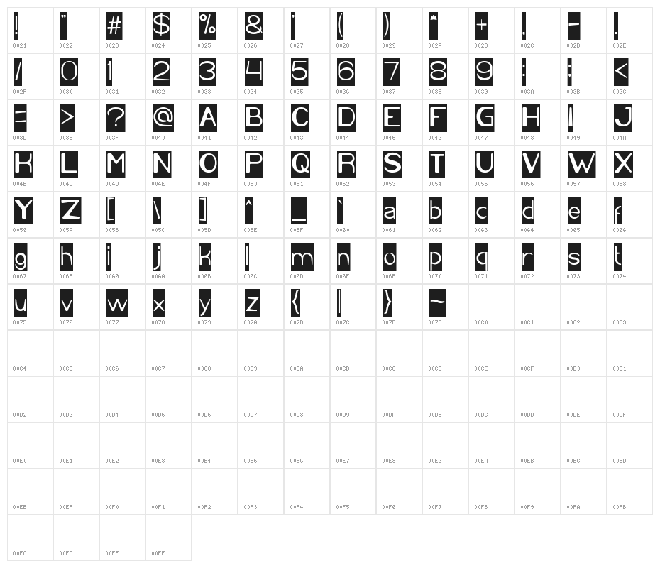 Cartoon Character-Inverse Character Map