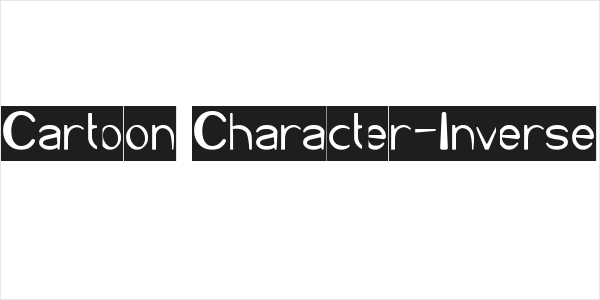 Cartoon Character-Inverse Logo