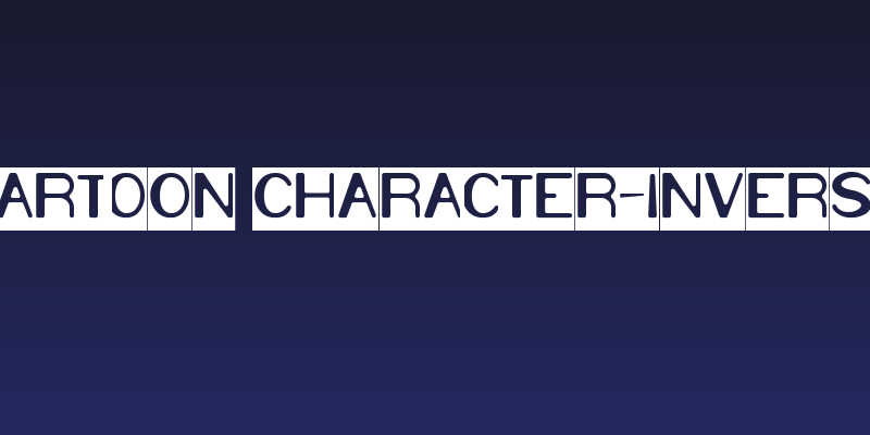 Cartoon Character-Inverse Social Header