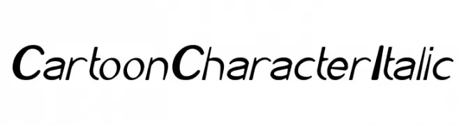 Cartoon Character Italic  Fuentes Gratis Descargar