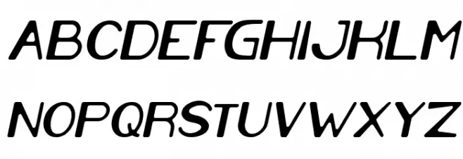 Cartoon Character Italic Fonte MAIÚSCULAS