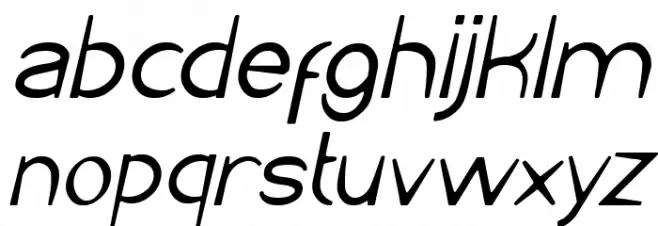 Cartoon Character Italic Fuentes MINÚSCULAS