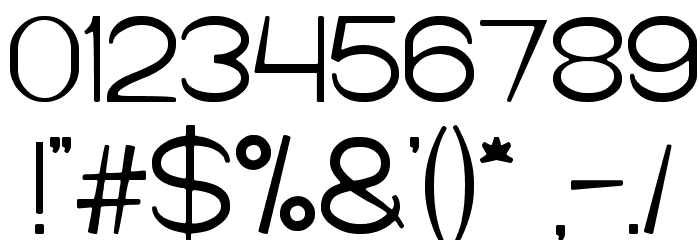 Cartoon Character Font OTHER CHARS