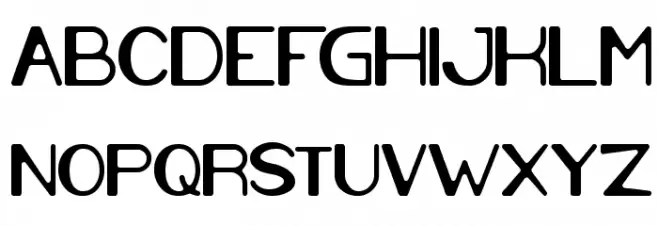 Cartoon Character Font Litere mari