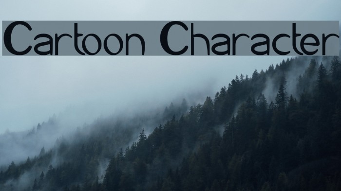 Cartoon Character Font examples