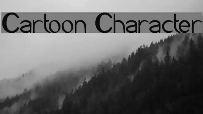 Cartoon Character Font examples