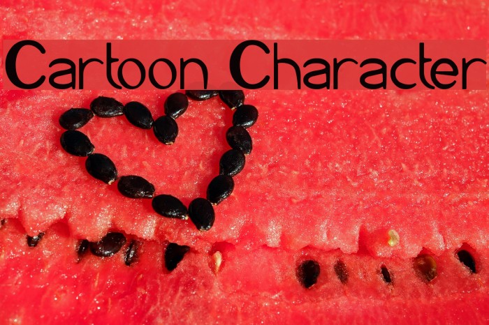 Cartoon Character Font examples