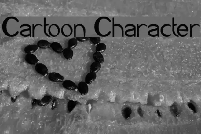 Cartoon Character Font examples