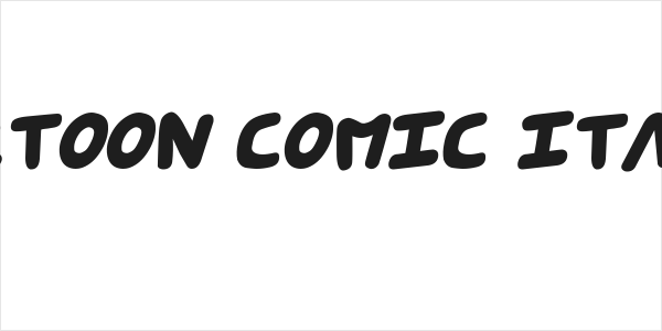 Cartoon Comic Italic Logo