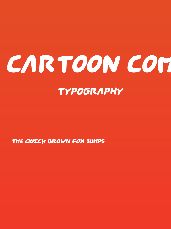 Cartoon Comic Italic Poster