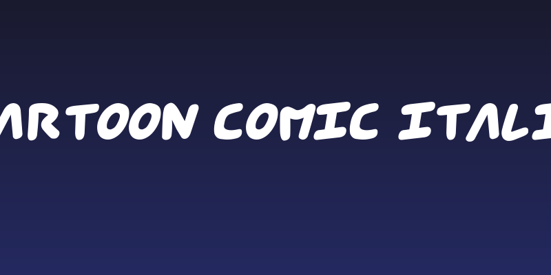 Cartoon Comic Italic Social Header