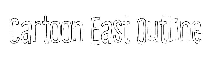 Cartoon East Outline  免费字体下载
