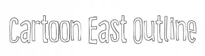 Cartoon East Outline  Descarca Fonturi Gratis