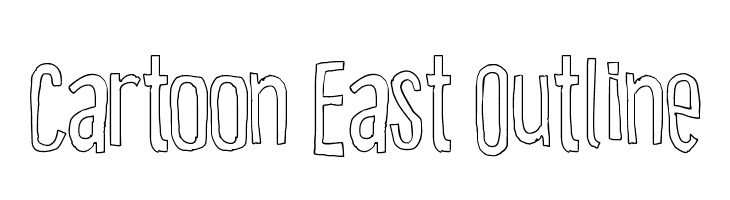 Cartoon East Outline  नि: शुल्क फ़ॉन्ट्स डाउनलोड