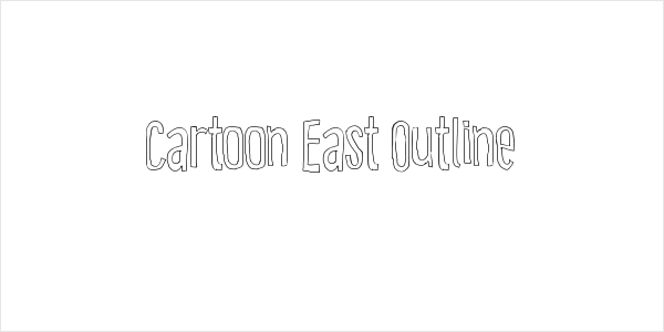 Cartoon East Outline Logo