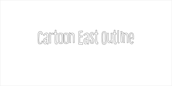 Cartoon East Outline Logo